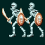 Two Skeletons Icon