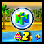 Silver Coins in Mirrored Pirate Lagoon Icon