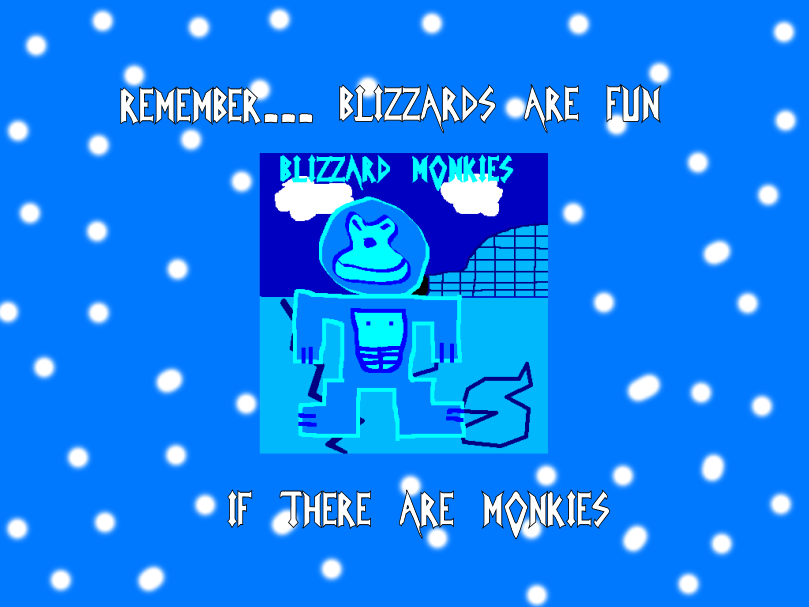 Blizzard Monkies Wallpaper
