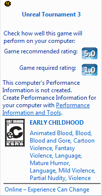Unreal Tournament 3 Rating