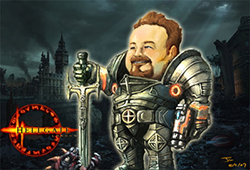 Bill Roper Cartoonized in Hellgate
