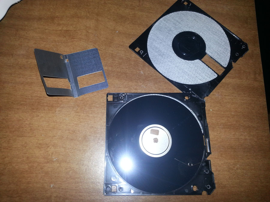 Floppy disk dismantled