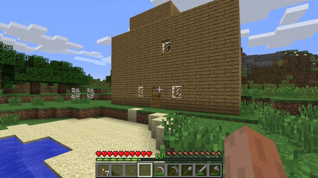 Minecraft First House Exterior