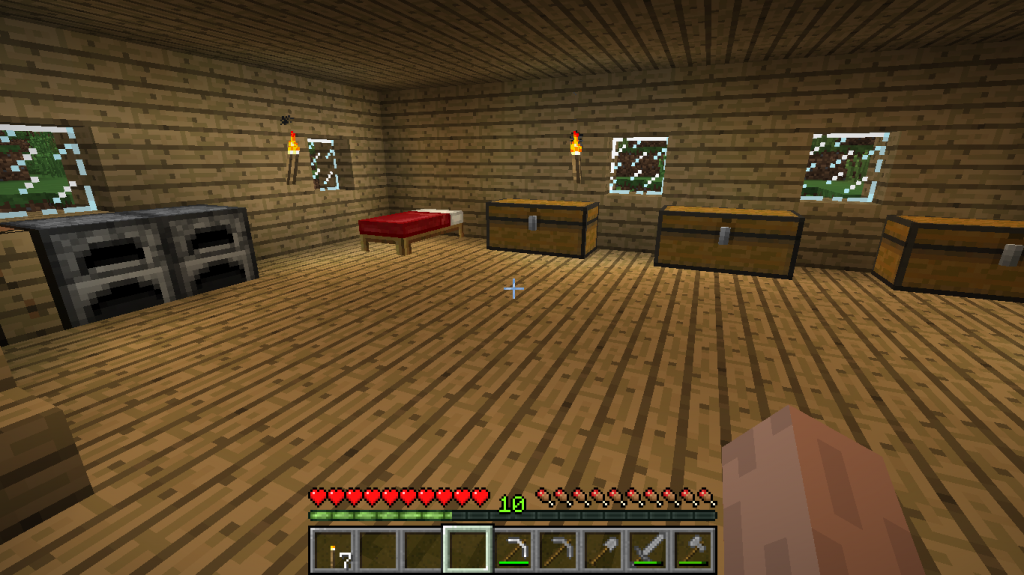 Minecraft First House Interior