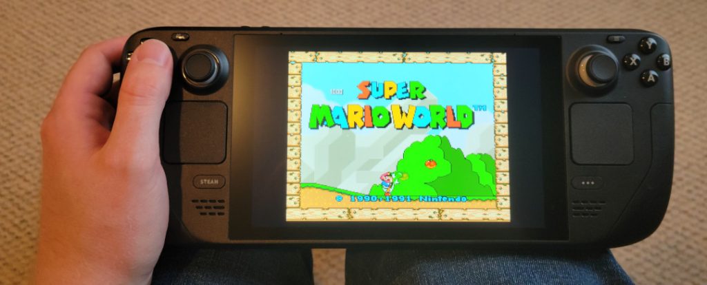 Playing Super Mario World on Steam Deck