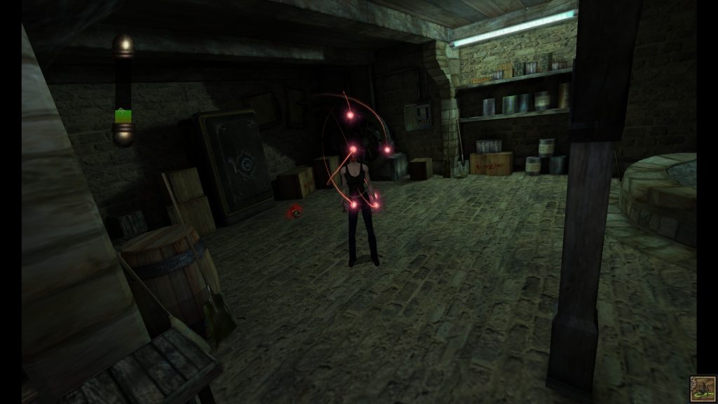 Eternal Darkness screenshot of Alex losing her head.